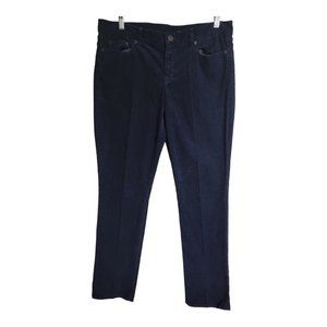 J Crew City Fit Corduroy Pants Womens Size 32S Dark Blue Stretch